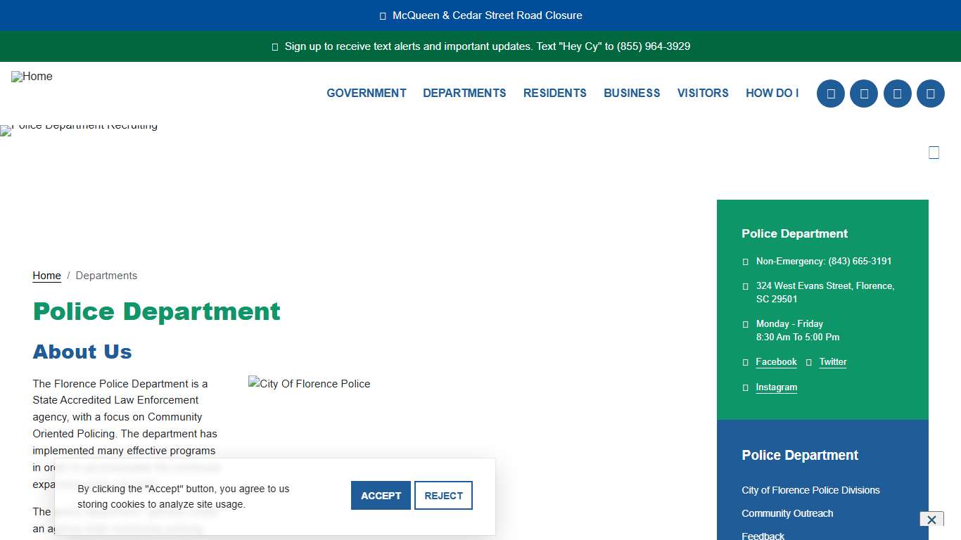 Police Department City of Florence, SC